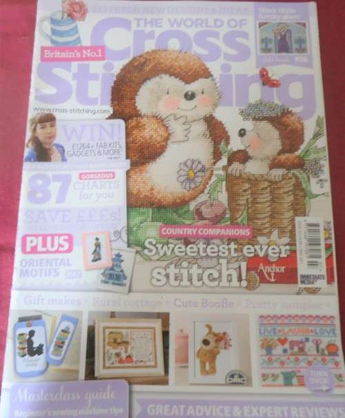 THE WORLD OF CROSS STITCHING UK - NO 207 - 100 A4 PAGES WITH PATTERNS
