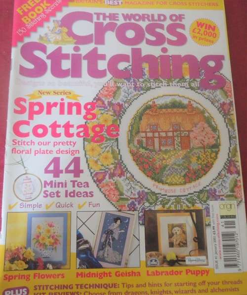 THE WORLD OF CROSS STITCHING UK - NO 41 - 96 A4 PAGES WITH PATTERNS