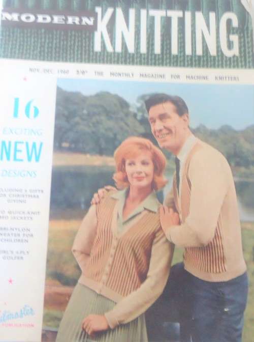 MODERN KNITTING - NOVEMBER/DECEMBER 1968 - MONTHLY MAGAZINE FOR MACHINE KNITTERS - 36 PAGES