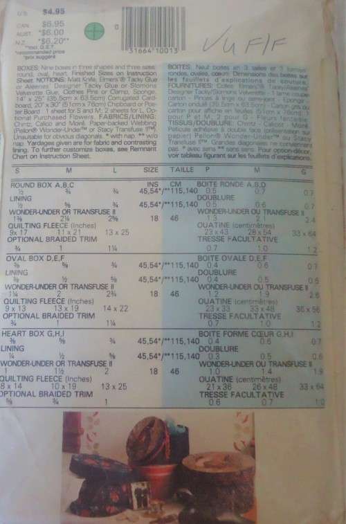 BUTTERICK BETTER HOMES 6656 -BOXES ONE SIZE  COMPLETE-UNCUT-F/FOLDED