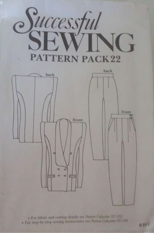 SUCCESSFUL SEWING  PATTERN PACK 22  PANTS SUIT  8 - 18 COMPLETE & UNCUT