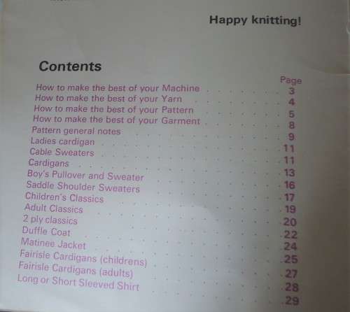 THE BEST OF MACHINE KNITTING - 32 A4 PAGES