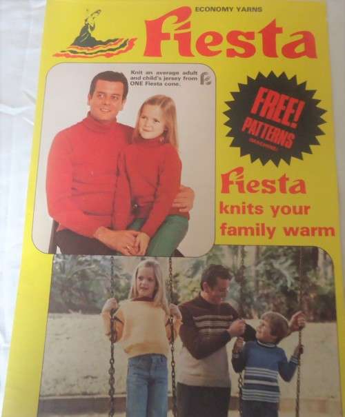 FIESTA MACHINE KNITBASIC PATTERNS FOR ADULT & CHILD SWEATERS IN ONE COLOUR