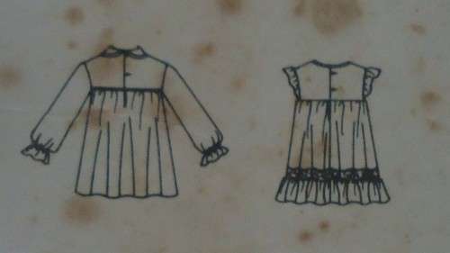 LITTLE VOGUE 2091 LOOSE FITTING PULLOVER DRESS SIZE 4 YEARS COMPLETE