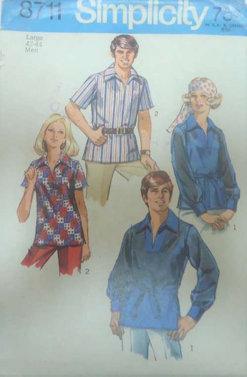 SIMPLICITY 8711 LADIES SHIRT SIZE LARGE 42-44" COMPLETE