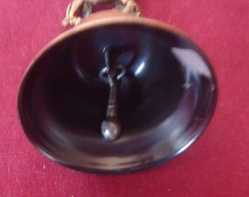 COPPER LION FIGURINE DINNER BELL WITH ROYAL NATAL NATIONAL PARK  LOGO