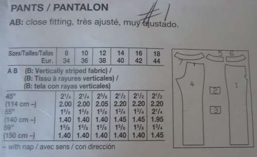 BURDA 3095 PANTS SIZE 8-18 SEE LISTING