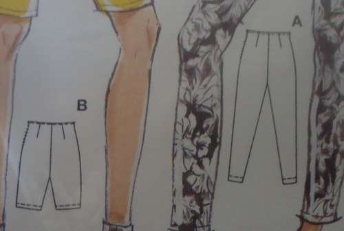 BURDA 4658 TOP/T SHIRT & LEGGINGS SIZE 8 - 18 COMPLETE