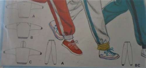 BURDA 6410  HOODIE and TRACKSUIT TOPS SIZE 8/10-12/14-16/18-20/40 - NO PANTS PATTERN SUPPLIED