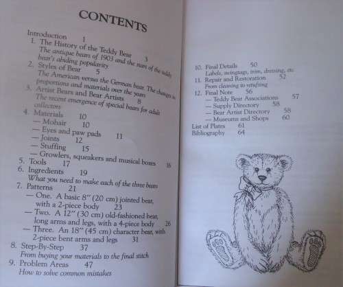 THE ART OF MAKING TEDDY BEARS- JENNIFER LAING-MILNER CRAFT SERIES-68 PAGES WITH PATTERNS