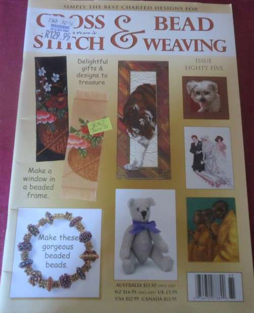 JILL OXTON'S CROSS STITCH & BEAD WEAVING- ISSUE 85 - 52 A4 PAGES WITH PATTERNS