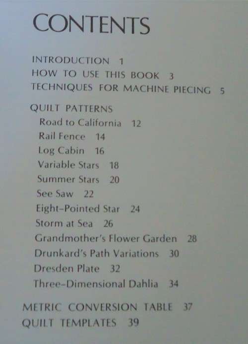 QUICK AND EASY PATCHWORK ON THE SEWING MACHINE - 64 PAGE SOFT COVER WITH FULL SIZE PATTERNS