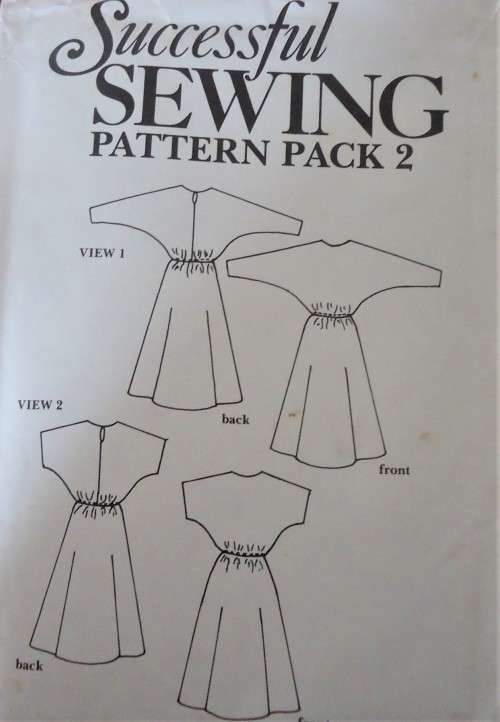 SUCCESSFUL SEWING  PATTERN PACK 2 DRESS WITH ELASTIC WAIST  8 - 18 COMPLETE & UNCUT