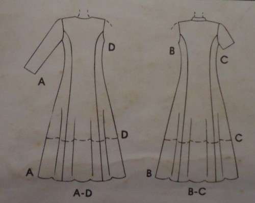 McCALLS 7738  MARDRIN COLLAR DRESSES SIZEG=20-22-24 COMPLETE