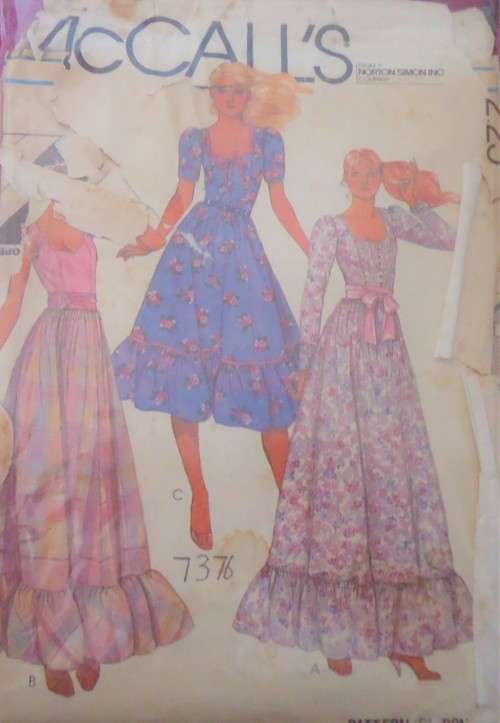 McCALLS 7376 DRESS  SIZE 16 BUST 38" COMPLETE