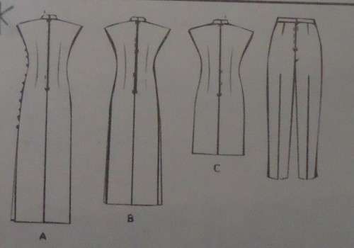 McCALLS 7412 MANDARIN DRESS & PANTS SIZE C=10-12-14 COMPLETE-UNCUT-F/FOLDED