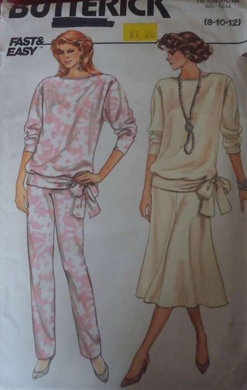 BUTTERICK  PATTERN 3570 SKIRT & PANTS SUIT   SIZE 8 + 10 + 12 SEE LISTING