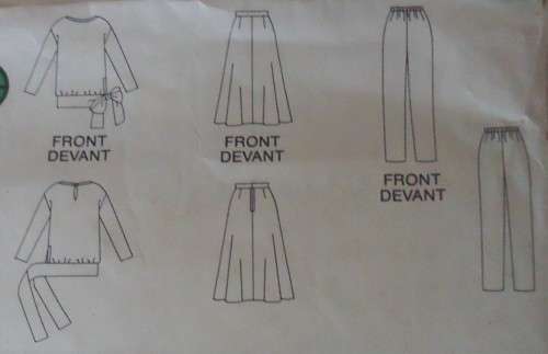 BUTTERICK  PATTERN 3570 SKIRT & PANTS SUIT   SIZE 8 + 10 + 12 SEE LISTING