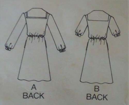 BUTTERICK  PATTERN 3873 SAILOR COLLAR DRESS  SIZE A 8-10-12  COMPLETE