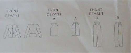 BUTTERICK PATTERN 5145 DAVID WARREN JACKET-PANTS-SKIRT SIZE 12-14-16 COMPLETE-UNCUT-F/FOLDED