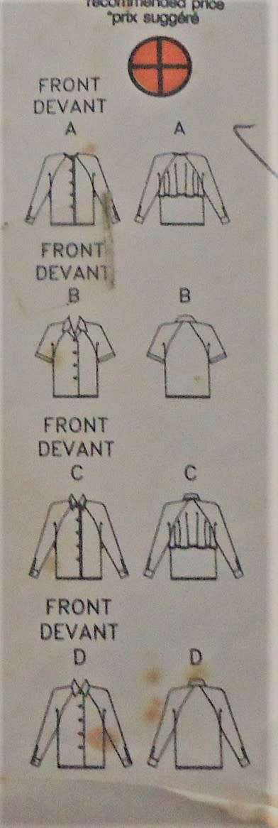 BUTTERICK  PATTERN 3029 BLOUSES IN 4 STYLES SIZES 10 + 12 + 14 COMPLETE