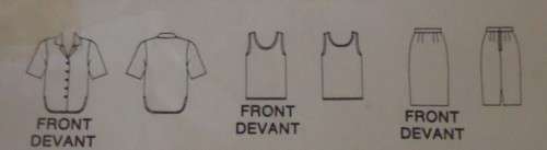 BUTTERICK PATTERN 5573  SKIRT & BLOUSE & TOP SIZES B=14-16-18 COMPLETE