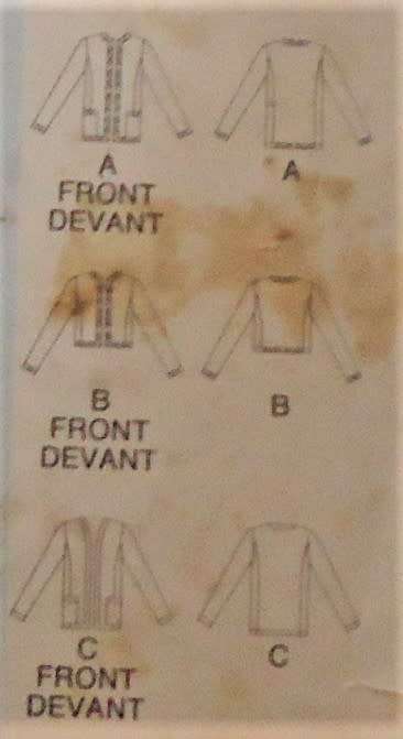 BUTTERICK PATTERN 4036 JACKETS  SIZE 6 + 8 + 10 COMPLETE