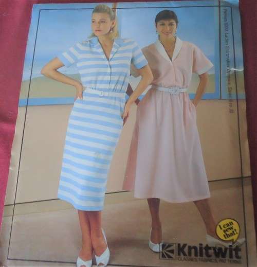 KNITWIT PATTERN 3200 LADIES SHIRTMAKER DRESS  SIZES 6 - 22  COMPLETE
