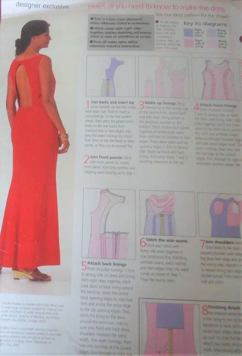 ESSENTIAL  PATTERNS E 161 "STUNNING PARTY DRESS!" SIZE 8 - 18 supplied in a plastic sleeve