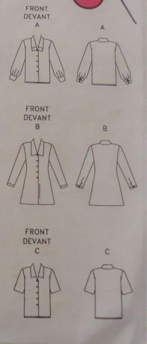 VOGUE 8912 BLOUSE & TUNIC SIZE 12-14-16 COMPLETE