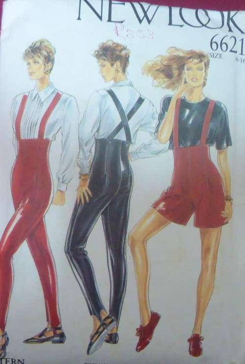 NEW LOOK  6621 FITTED DUGAREES/SHORTS 6 SIZES IN ONE 6-16 COMPLETE