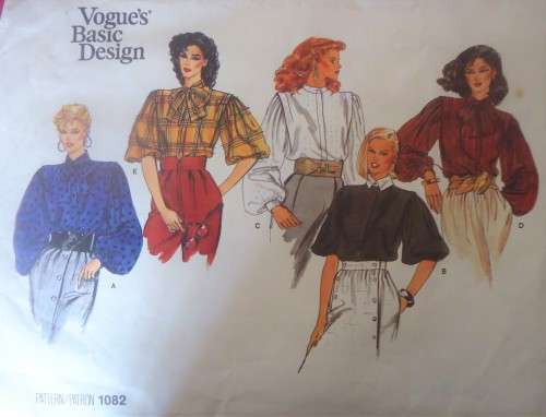 VOGUE 1082SET OF BLOUSES SIZE 12 SEE LISTING