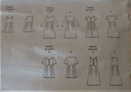 VOGUE BASIC DESIGN 1532 LOOSE FITTING DRESS SIZE 12-14-16 COMPLETE