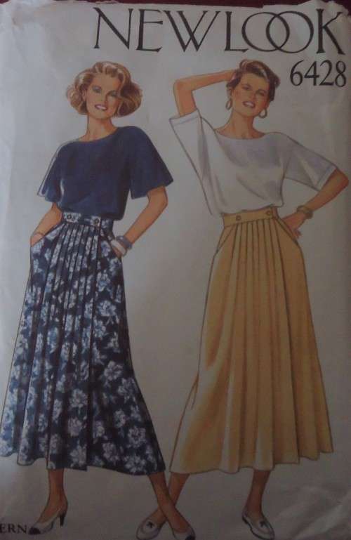 NEW LOOK PATTERNS 6428 SET OF SKIRTS SIZE 8-18 COMPLETE-CUT TO A SIZE 12