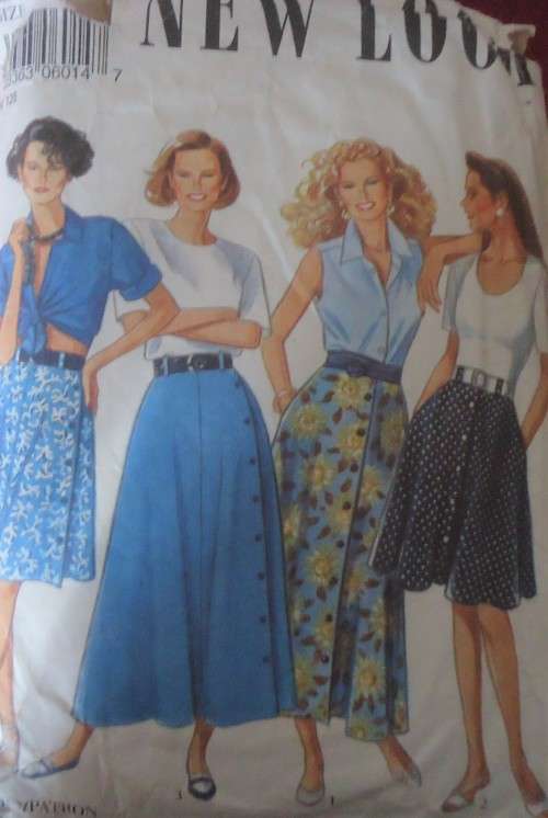 NEW LOOK PATTERNS 6014 SET OF SKIRTS SIZE8-18 - SEE LISTING