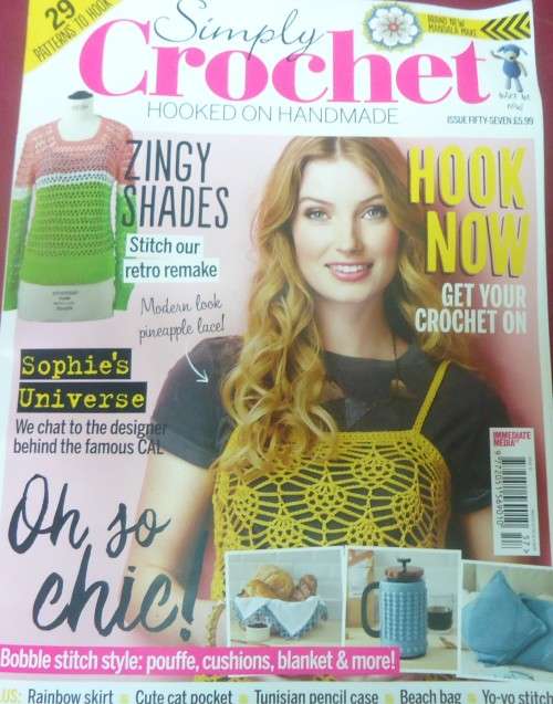 SIMPLY CROCHET - ISSUE 57 UK -100 PAGE MAZAZINE WITH PATTERNS