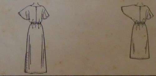 McCALLS 7356  PULLOVER DRESS SIZE PETITE 6-8 COMPLETE-UNCUT-F/FOLDED