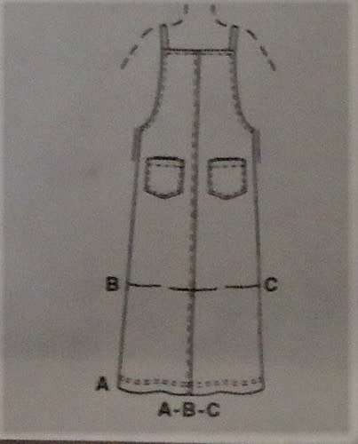 McCALLS 9596 PINAFORE DRESSES  SIZE C=10-12-14 COMPLETE-UNCUT-F/FOLDED