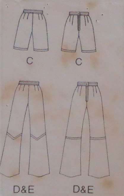 BUTTERICK 6548 DRESS-TOP-PANTS-SHORTS SIZE 12 BUST 34` COMPLETE-ZIPLOC BAG