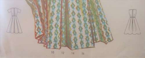 VINTAGE BUTTERICK 2248 JEWEL NECK DRESS SIZE 14  BUST 34" COMPLETE-UNCUT-F/FOLDED