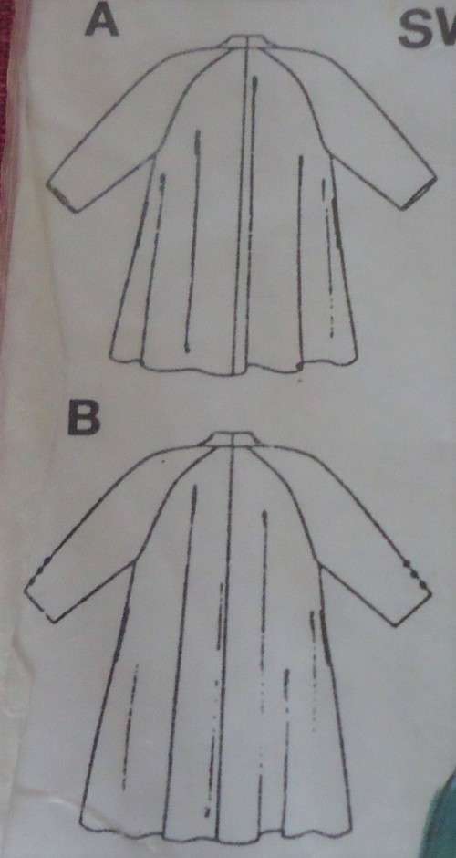 BURDA 4500 LADIES COAT SIZE 12 - 22 - COMPLETE