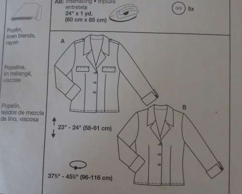 BURDA  8499 SHIRT SIZE 8-10-12-14-16-18  COMPLETE