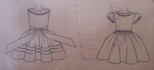 VINTAGE SIMPLICITY 4628  GIRLS ONE PIECE DRESS SIZE 3 YEARS SEE LIST- ZIPLOC BAG