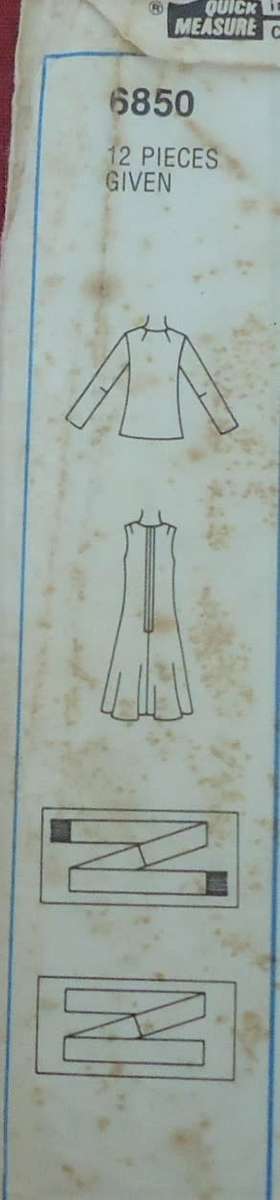 SIMPLICITY 6850 DRESS-CARDIGAN & SCARF SIZE 18+20 BUST 102+107 CM SEE LISTING