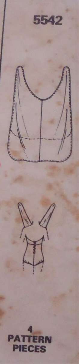 McCalls M5542 DRESS OR COVERFUL-BATHING SUIT-SIZE 14 BUST 36" COMPLETE