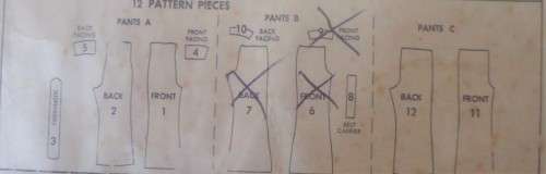 McCalls 2024 DPANTS SIZE 14 HIP 36" SEE LISTING - ZIPLOC BAG