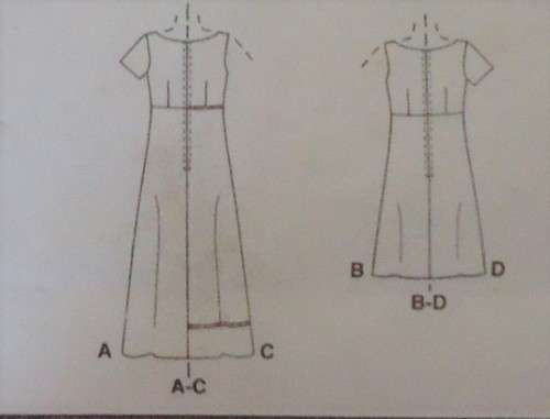 McCalls 2119 HI BODICE DRESS SIZE E=14-16-18- COMPLETE-UNCUT-F/FOLDED