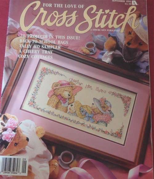 FOR THE LOVE OF CROSS STITCH - USA SEPTEMBER 1993 - 32 PAGES