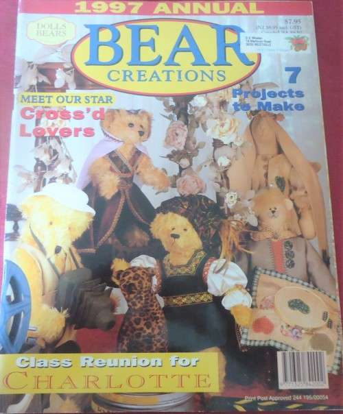 "BEAR CREATIONS" VOL 2 NO 1 AUSTRALIAN 1997 - 84 PAGE MAGAZINE INC PATTERNS