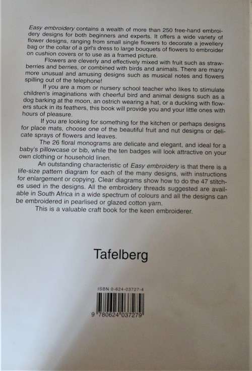 EASY EMBROIDERY-108 PAGE SOFT COVER